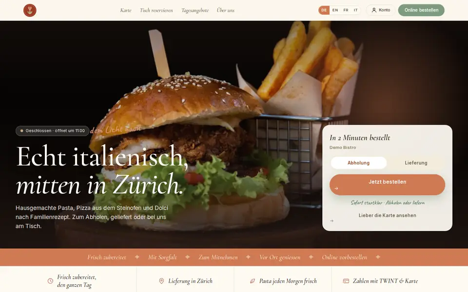 Cafe Bright — Website themes