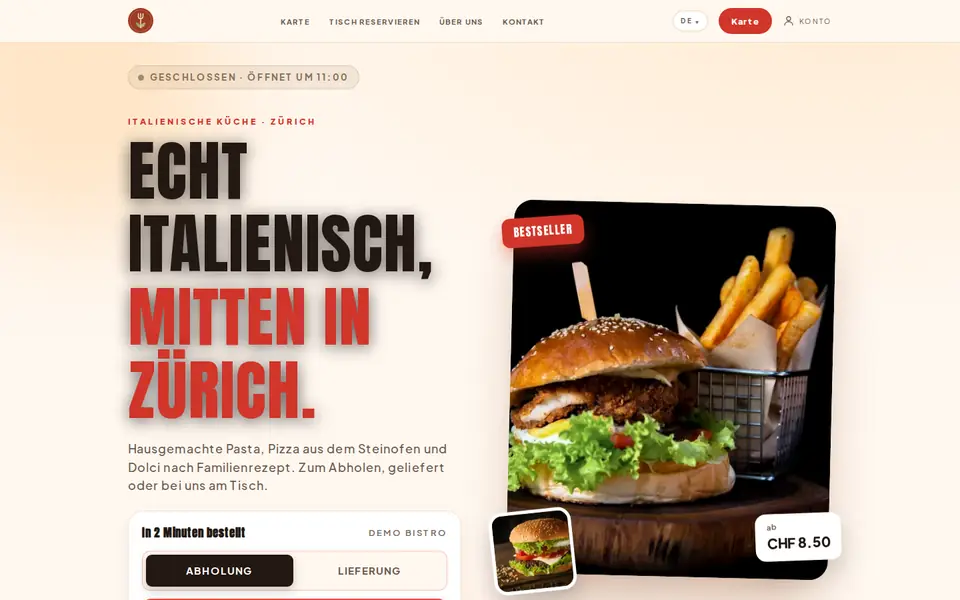 Classic Warm — Website themes