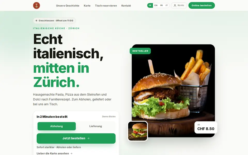 Modern Light — Website themes